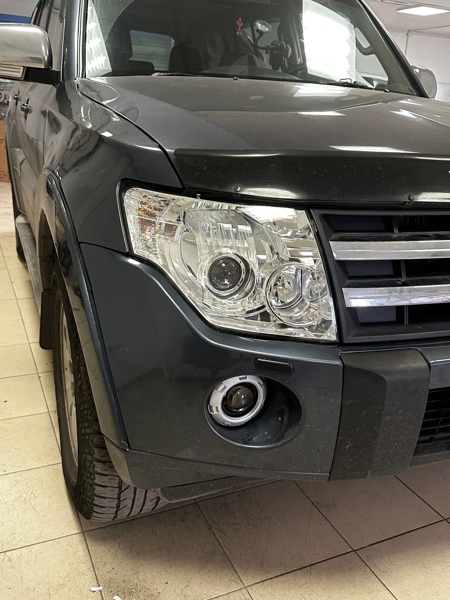 Mitsubishi Pajero — замена линз в Alfa-Car, фото 8