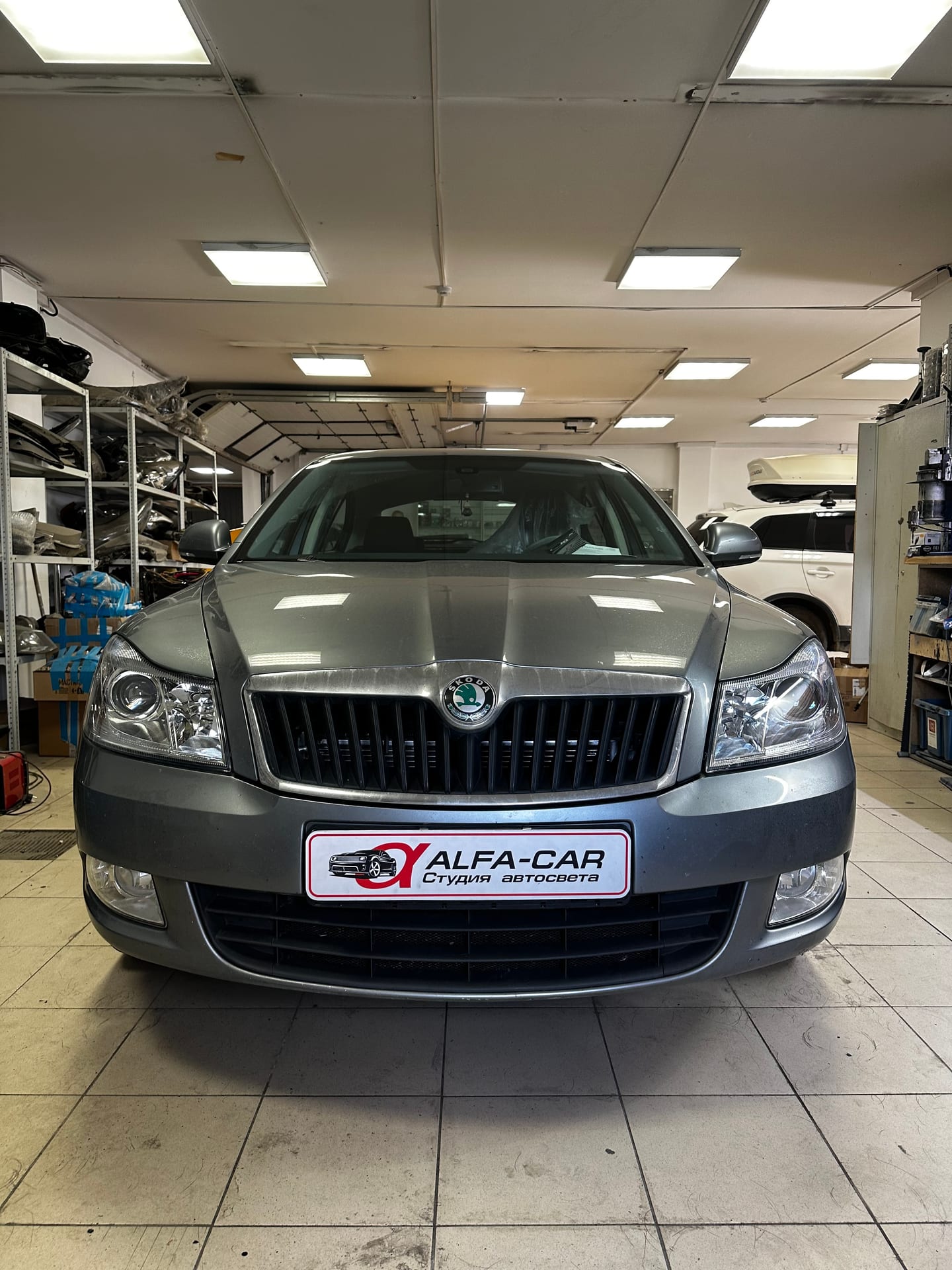 Skoda Octavia — замена линз в Alfa-Car, фото 15