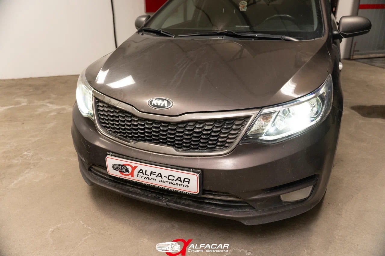 Kia Rio III Рестайлинг — замена линз в Alfa-Car, фото 7