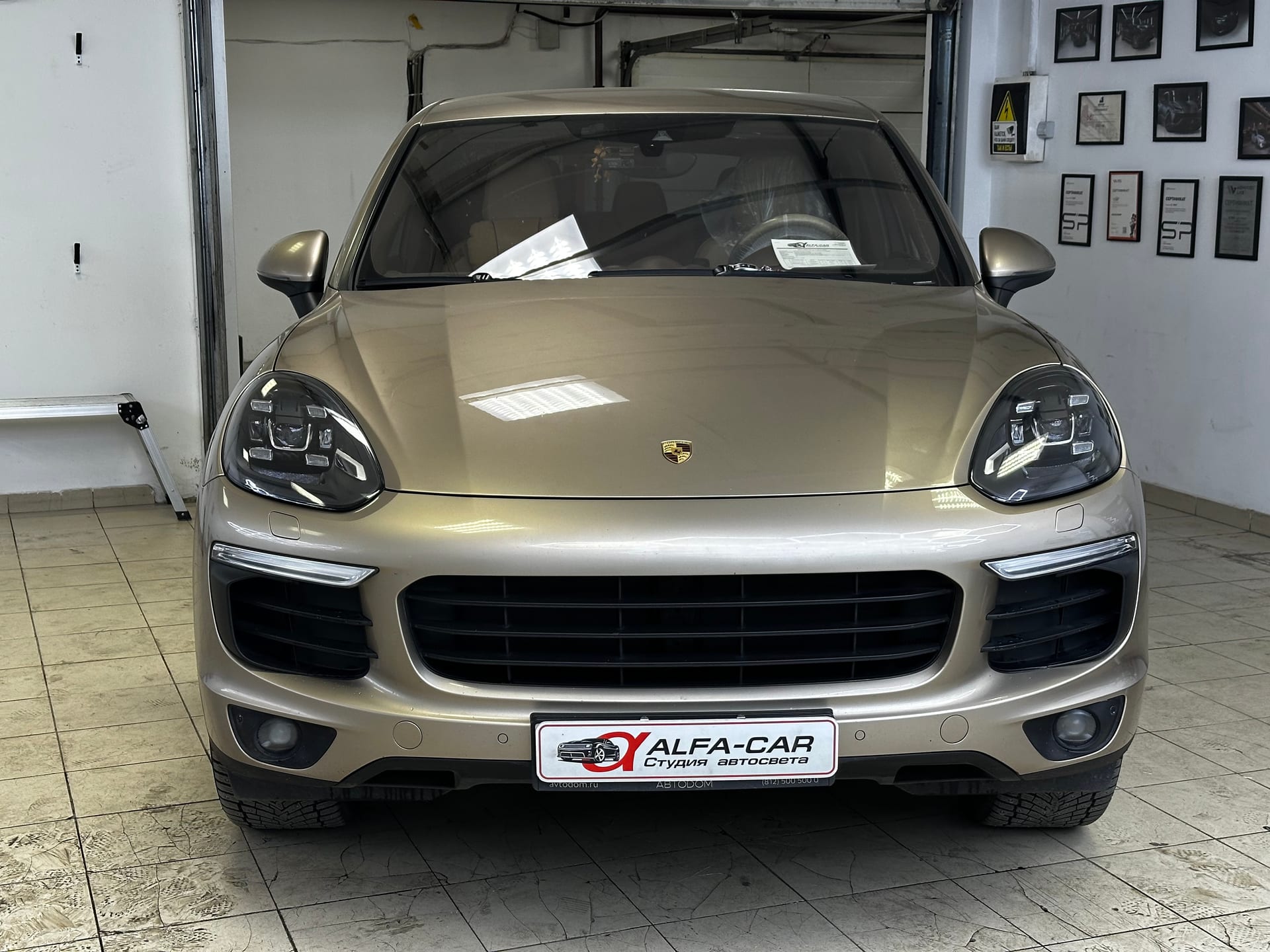 Porsche Cayenne 958 Restyling — полировка и восстановление оптики в Alfa-Car, фото 6