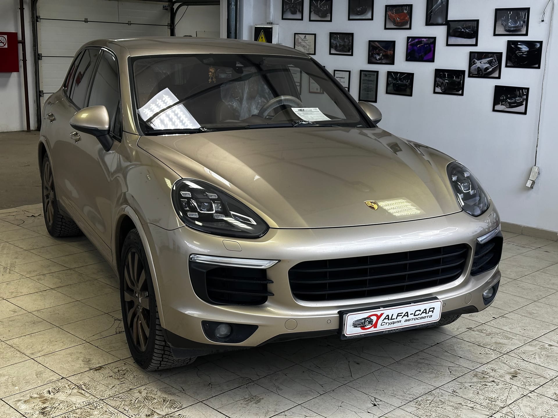 Porsche Cayenne 958 Restyling — полировка и восстановление оптики в Alfa-Car, фото 7